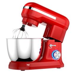 Picture of Total Tactic EP24940US-RE 4.8 qt. 8-Speed Electric Food Mixer with Dough Hook Beater&#44; Red