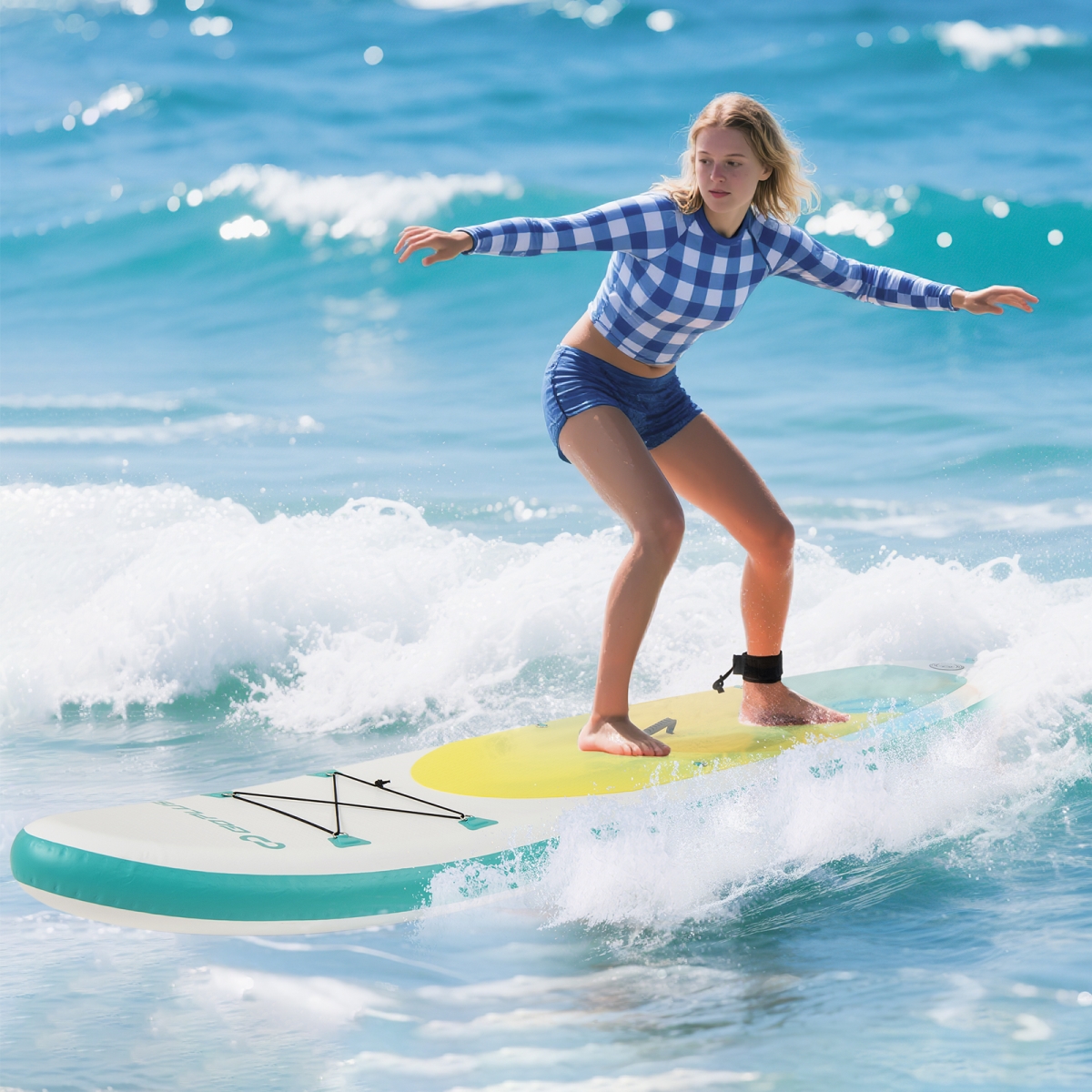 SP38421-L 11 ft. Premium SUP Inflatable Stand Up Paddle Board - Large