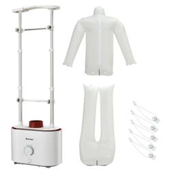 Picture of Total Tactic EP25006US-WH Inflatable Drying & Ironing Machine 1050W Automatic Garment Steamer&#44; White