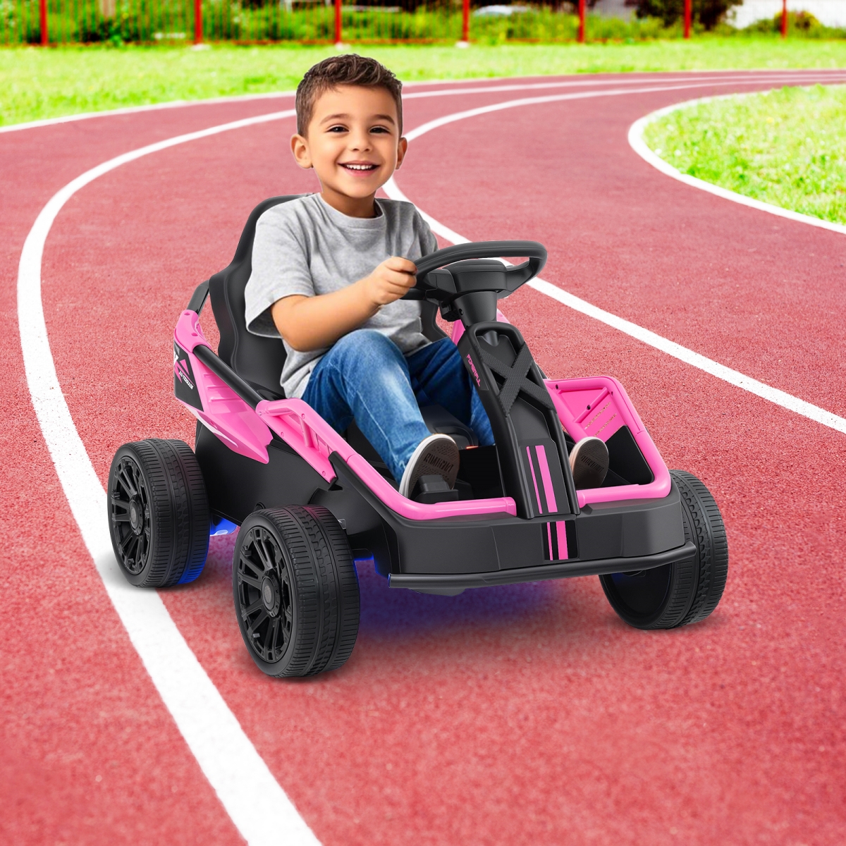 TQ10319US-PI 12V Ride on Car Electric UTV with Remote & Music for Big Kids - Pink