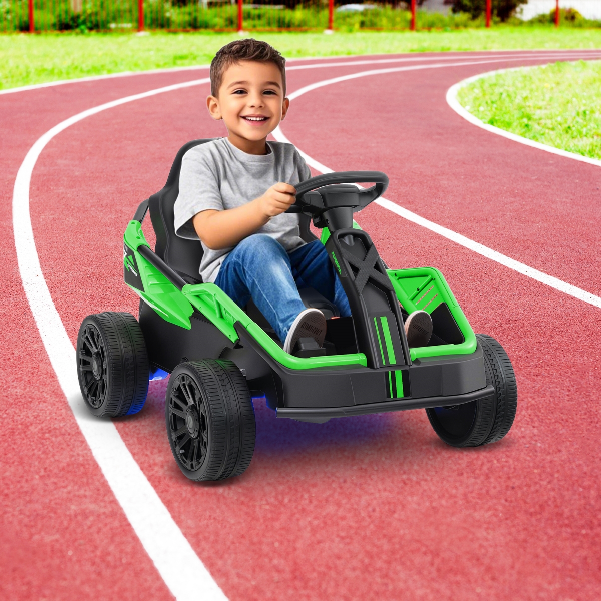 TQ10319US-GN 12V Ride on Car Electric UTV with Remote & Music for Big Kids - Green