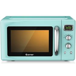 Picture of Total Tactic EP25143GN 0.9 cu ft. Retro Countertop Compact Microwave Oven, Green