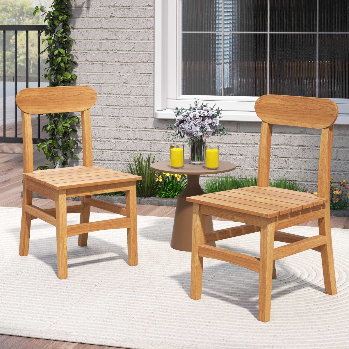 JV12797 Patio Teak Wood Chair