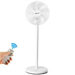 Picture of Total Tactic ES10006US-WH 16 in. Oscillating Pedestal 3-Speed Adjustable Height Fan with Remote Control&#44; White