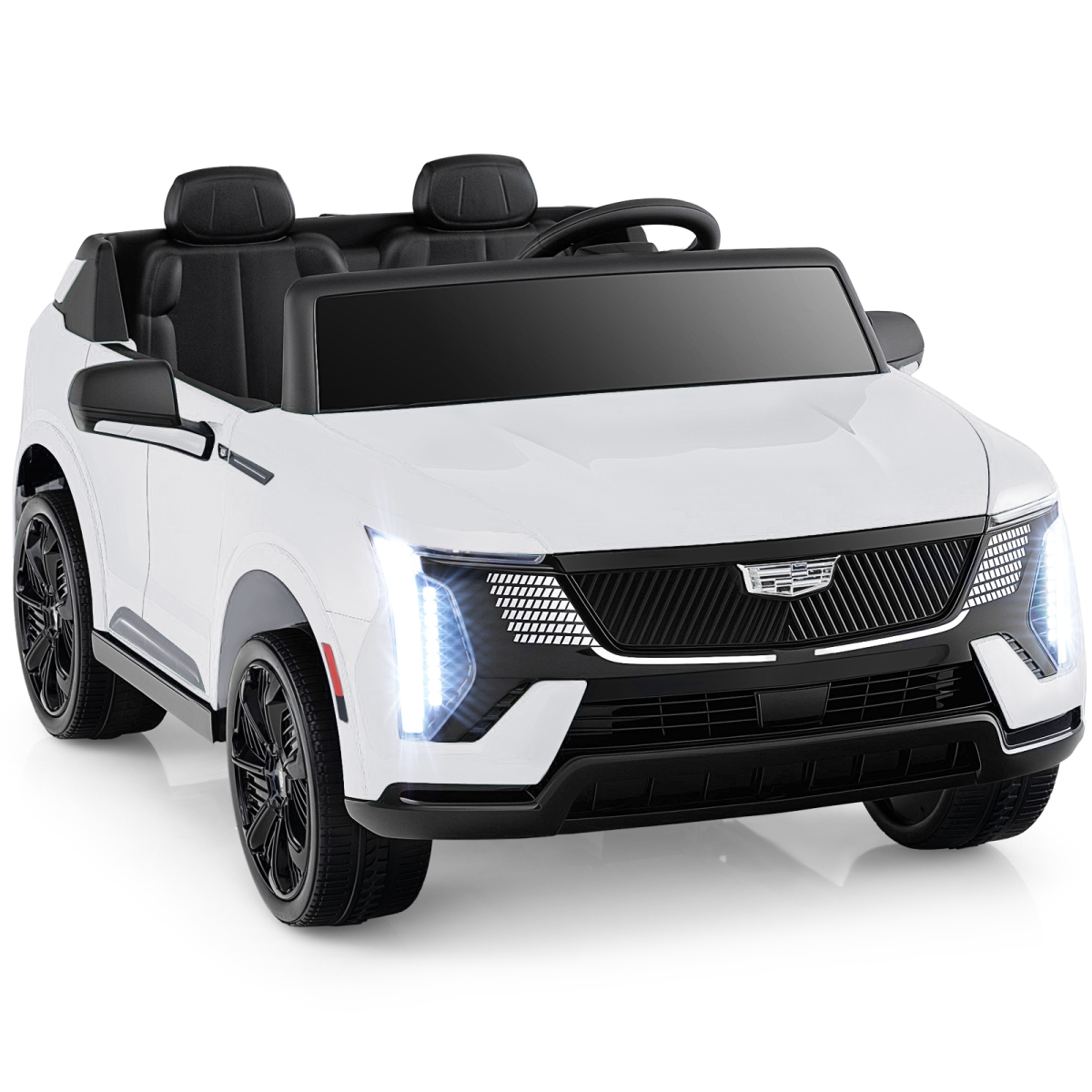 TQ10373US-WH 24V Ride on Truck 2-Seater Licensed Cadillac with Remote Control - White