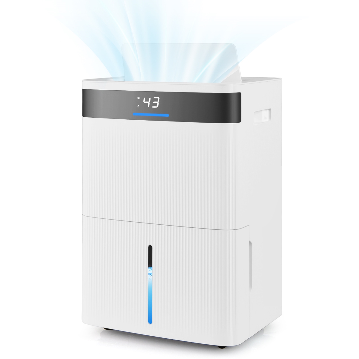 ES10540US-WH 74 Pint Dehumidifier for Home 4500 sq. ft. Dehumidifier, White