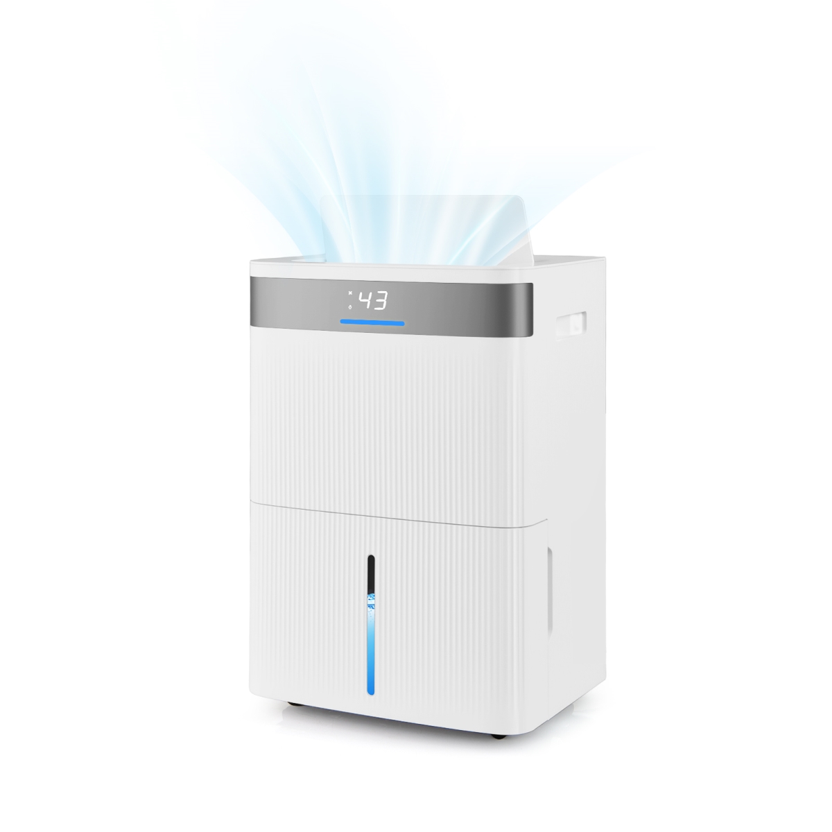 ES10542US-WH 96 Pint Dehumidifier with 24H Timer & 3-Color Indicator, White