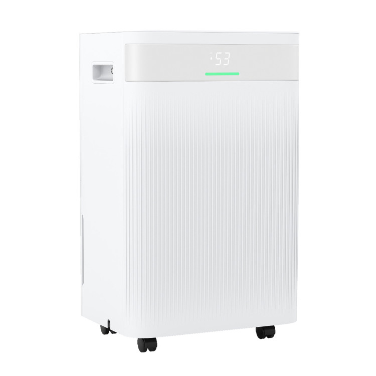 ES10536US-WH 54 Pint Dehumidifier for Home 4500 sq. ft. Dehumidifier, White