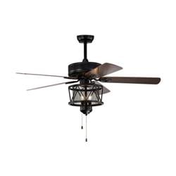 Picture of Total Tactic ES10054US-BK 50 in. Ceiling Fan with Lights Reversible Blade & Pull Chain Control&#44; Black
