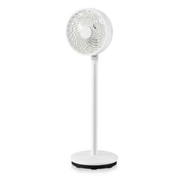 Picture of Total Tactic ES10088US-WH 9 in. Portable Oscillating Pedestal Floor Fan with Adjustable Heights & Speeds&#44; White