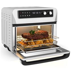 Picture of Total Tactic ES10091US-SL 8-in-1 Convection Air Fryer Toaster Oven with 5 Accessories & Recipe-Silver