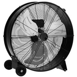 Picture of Total Tactic ES10117US-BK 24 in. 3-Speed Industrial Drum Fan with Aluminum Blades&#44; Black