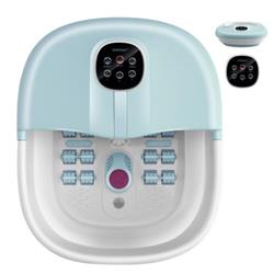 Picture of Total Tactic ES10123US-BL Folding Foot Spa Basin with Heat Bubble Roller Massage Temp & Time Set&#44; Light Blue