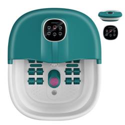 Picture of Total Tactic ES10123US-TU Twin Size Folding Foot Spa Basin with Heat Bubble Roller Massage Temp & Time Set&#44; Turquoise