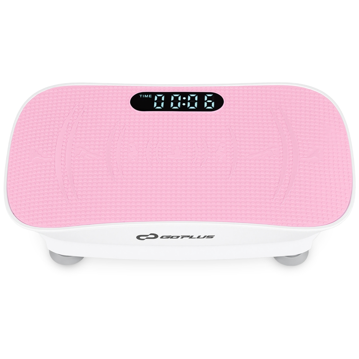 SP38656US-WH Vibration Plate Exercise Machine for Lymphatic Drainage & Weight Loss with 10 Speed Intensities, White