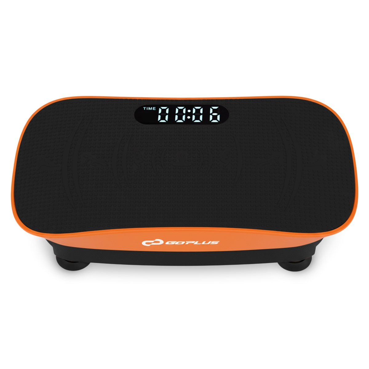 SP38656US-OR Vibration Plate Exercise Machine for Lymphatic Drainage & Weight Loss with 10 Speed Intensities, Orange