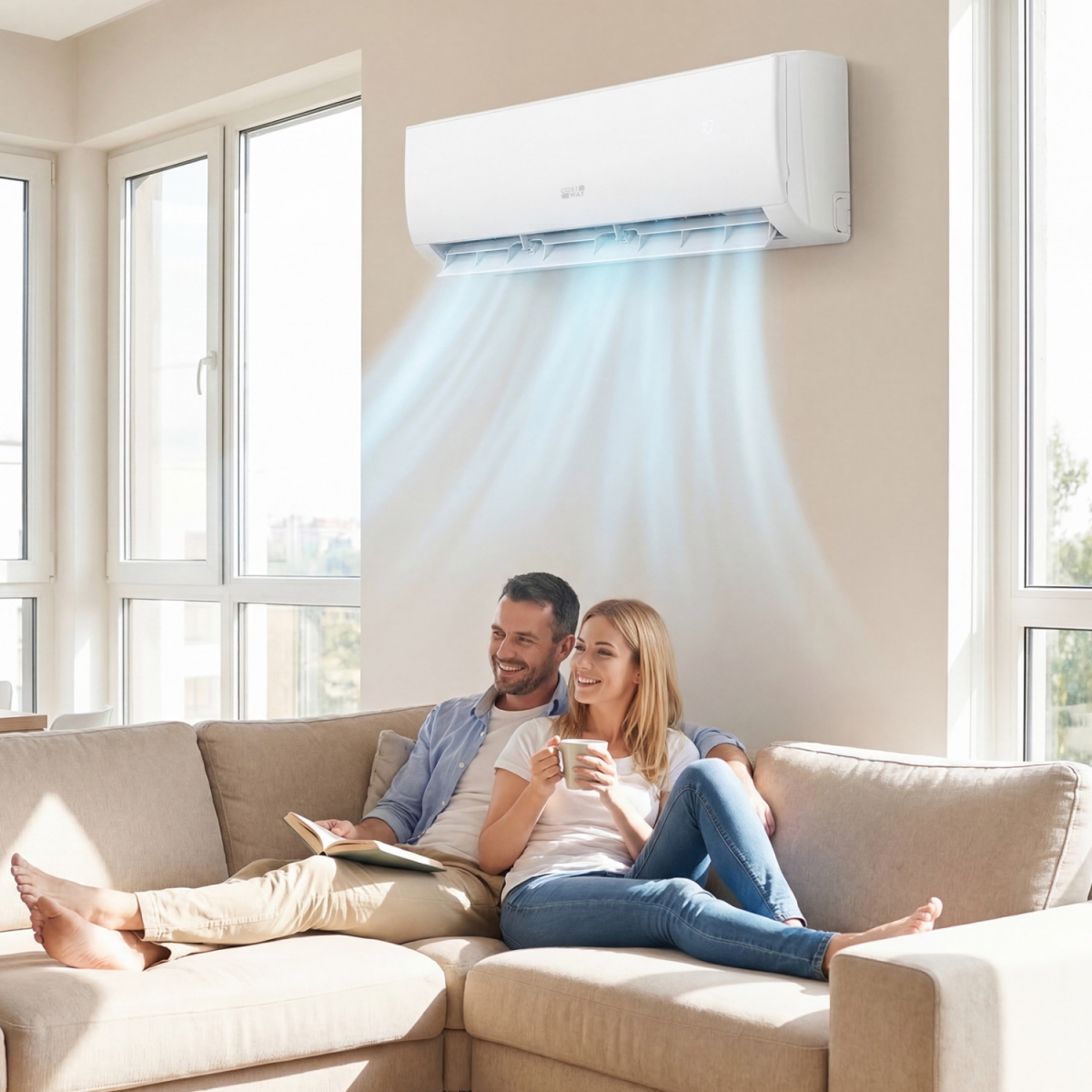 FP11168US-WH- Eco Guard Series 9000 BTU 19 SEER2 115V Mini Split Air Conditioner & Heater - White