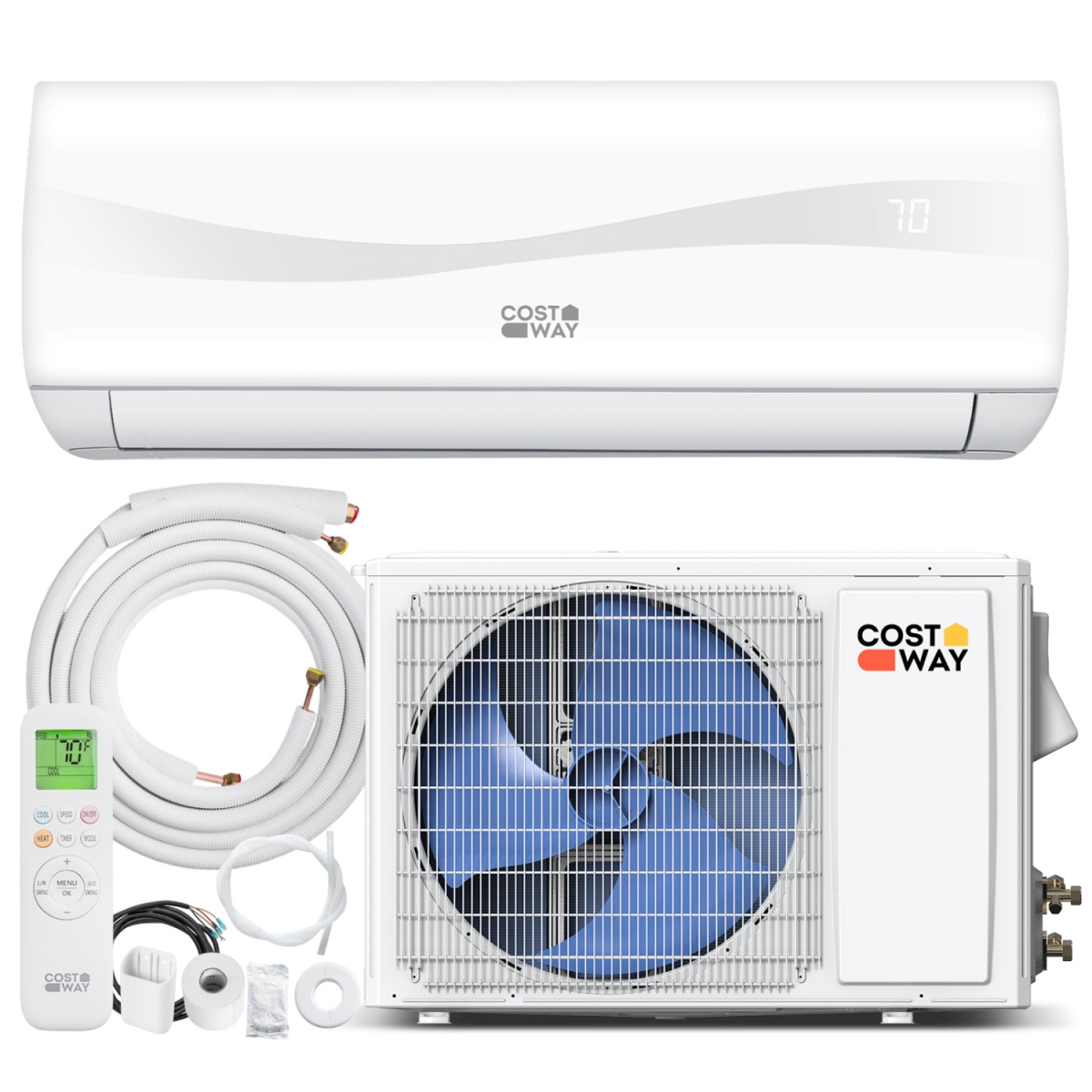 FP11089US-WH- Blast Series 12000 BTU 17 SEER2 208-230V Mini Split Air Conditioner with Heat Pump