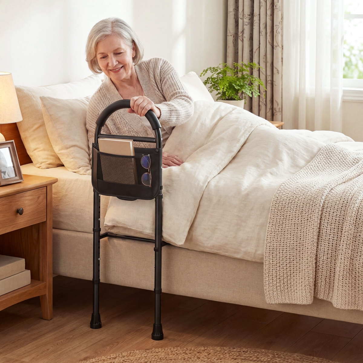JH10053 Bed Rails for Elderly Adults Safety Height Adjustable Bed Assist Railings