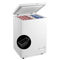 Picture of Total Tactic FP10001US-WH 3.5 cu ft. Chest Freezer Compact Deep Freezer with Removable Storage Basket, White