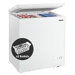 FP10052WL-WH 5.2 cu. ft. Chest Freezer Upright Single Door Refrigerator with 3 Baskets, White
