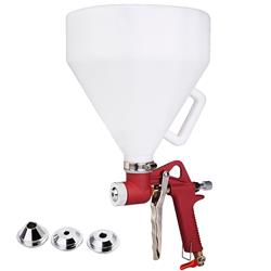 EP19619 Air Hopper Spray Gun Texture Tool with 3 Nozzle, Dark Red & White