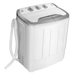 Picture of Total Tactic FP10061US-GR 8 lbs Portable Mini Twin Size Tub Spinner Semi-Automatic Washing Machine&#44; Gray