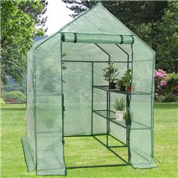 Picture of Total Tactic GT2552 8 Shelves Portable Greenhouse&#44; Green