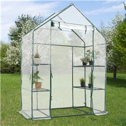 Picture of Total Tactic GT2558 Portable Outdoor 4 Shelves Greenhouse&#44; Transparent