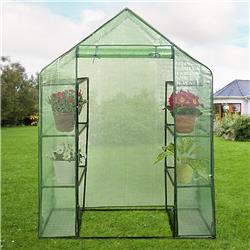 Picture of Total Tactic GT2663 Portable Mini Outdoor Walk-In 8 Shelves Greenhouse&#44; Green