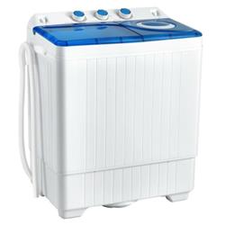 Picture of Total Tactic FP10200US-BL 26 lbs Portable Semi-Automatic Twin Tub Washing Machine with Drain Pump&#44; Blue