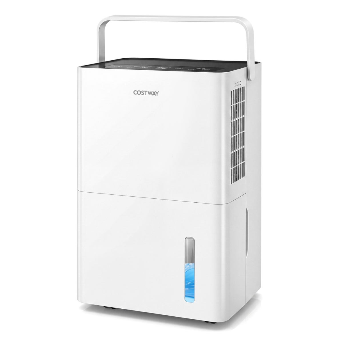 ES10761US-35WH 6000 Sq. ft. 120 Pint Compressor Dehumidifier with Drain Hose Smart Humidity Control for Bedroom - White