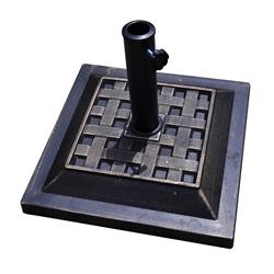 17.5 in. Heavy Duty Square Umbrella Base Stand, Bronze