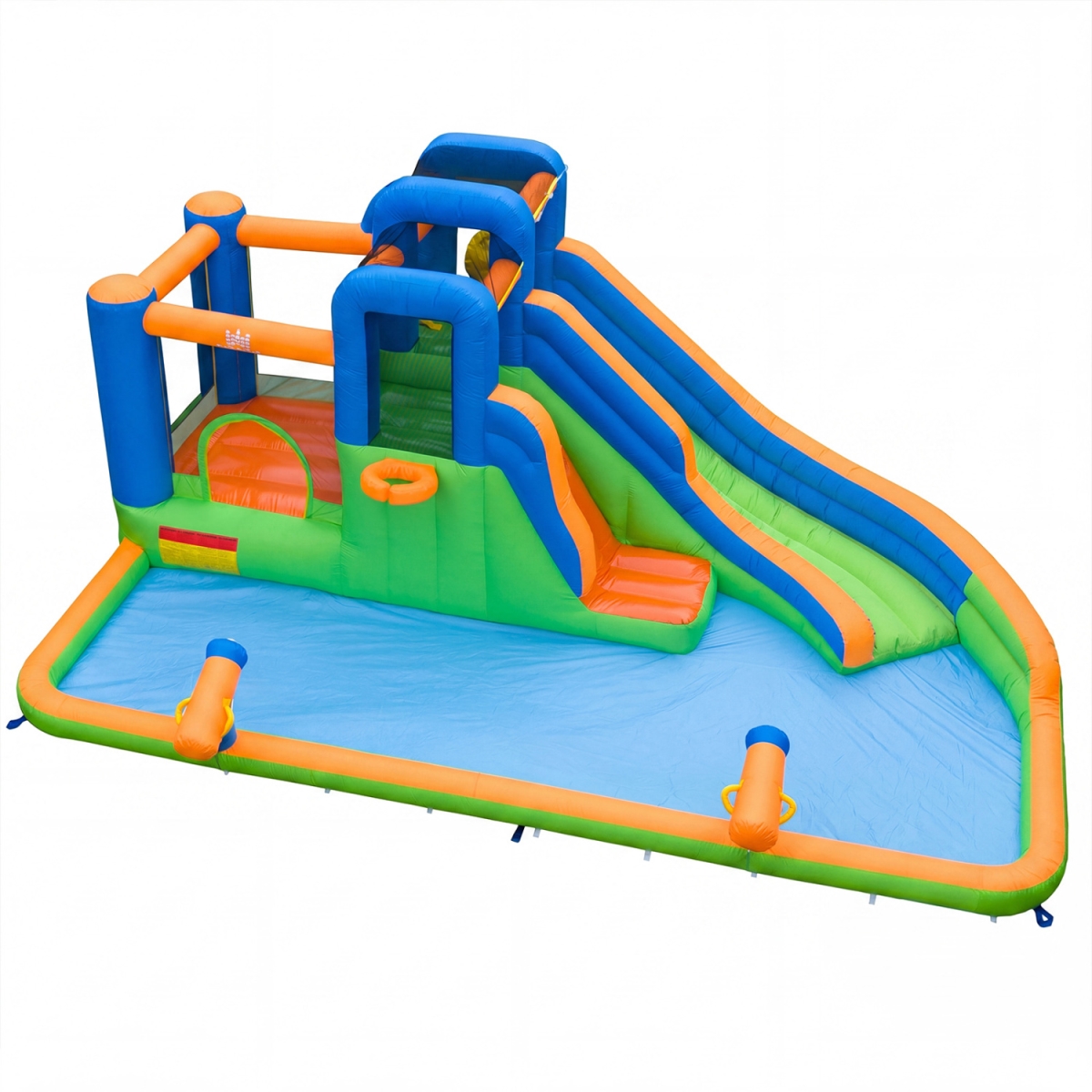 NP13734TY Kids Inflatable Water Slide Park with Splash Pool without Blower