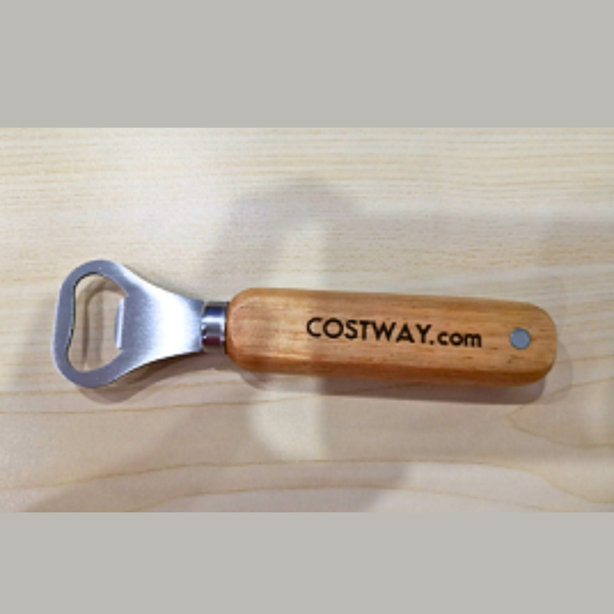KC53296 Magnetic Bottle Opener with Rubberwood Handle