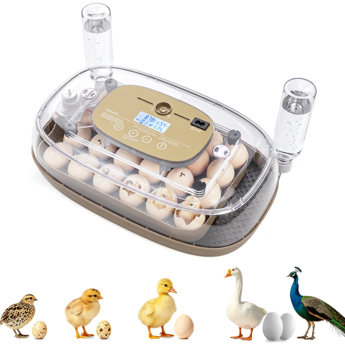 PW10193US Egg Incubator with Temperature & Humidity Control