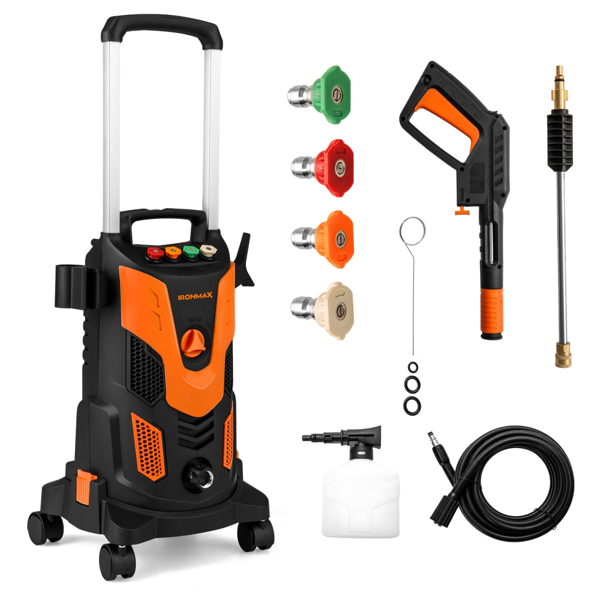 FP10860US-OR 2300 PSI 1.8 GPM Electric High Pressure Power Washer - Orange