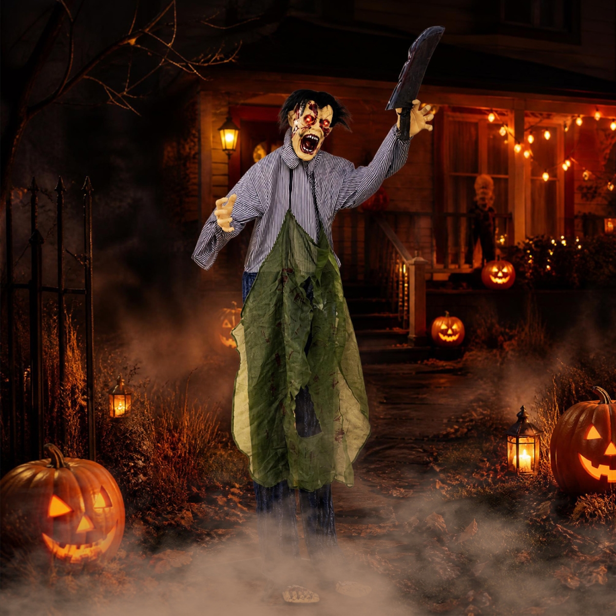 CM25665 Zombie Halloween Decoration Outdoor with Glowing Eyes