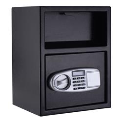 Digital Deposit Safe Box Depository Front Load, Black