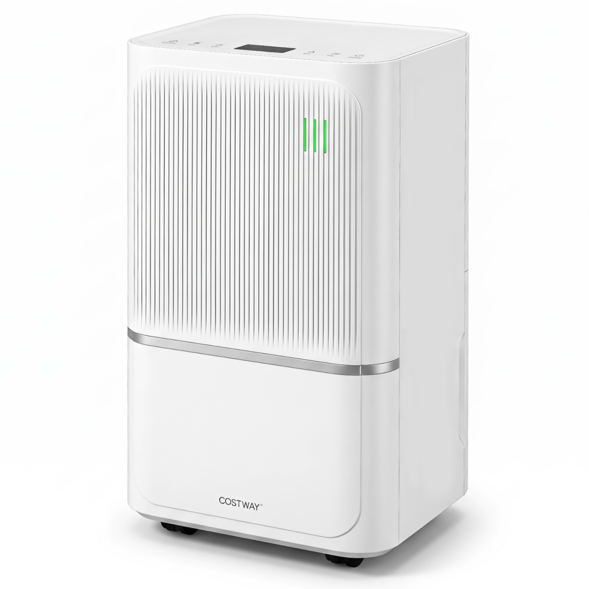 ES10716US-WH 32 Pint Dehumidifier for Home with Drain Hose & Intelligent Control 2500 Sq. ft. - White