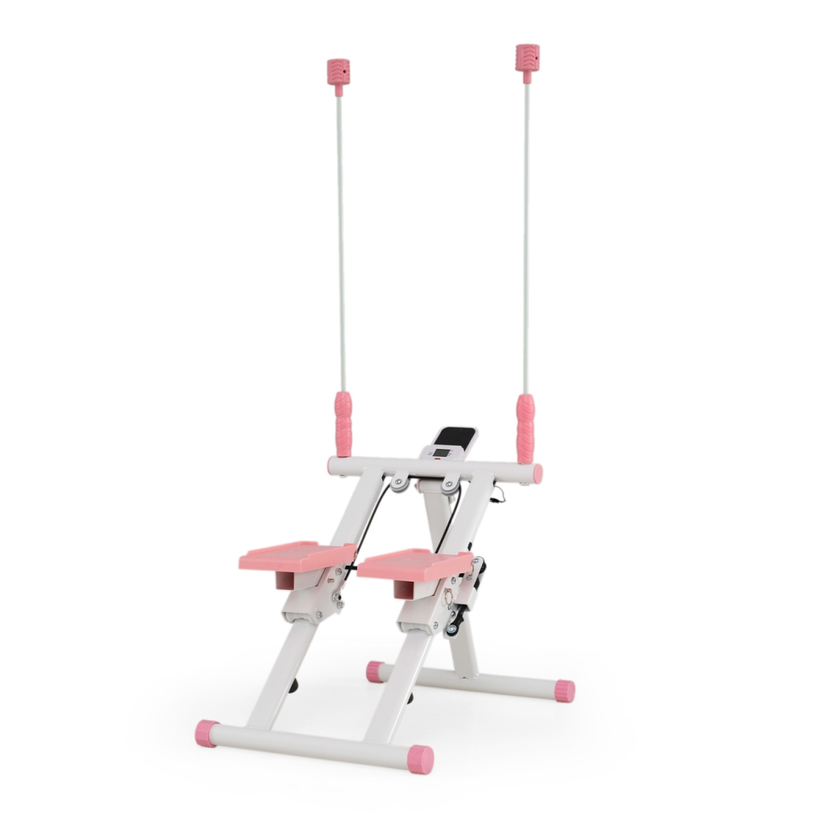 FH10194WH Foldable Stair Stepper with Detachable Handlebar - White