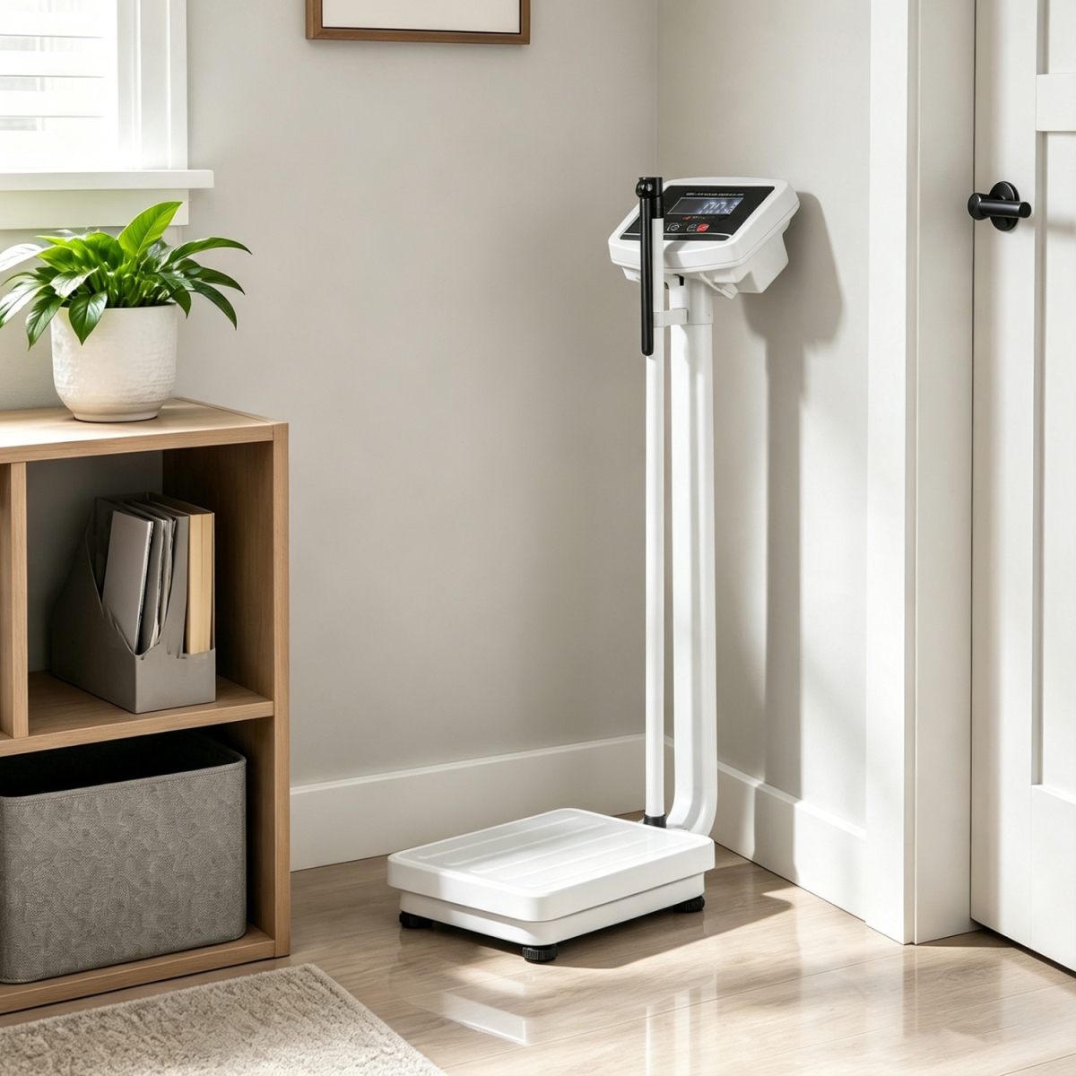 ES10559US Digital Height & Weight Scale with Height Rod 400 lbs & LED Display