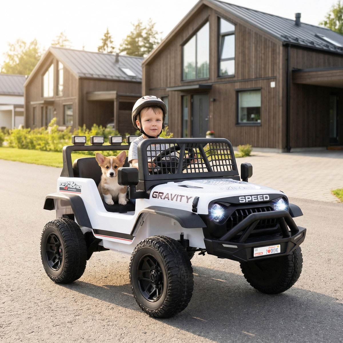 TQ10455US-BS 24V Ride on Car for Kids with Parent Remote Control & Music - White