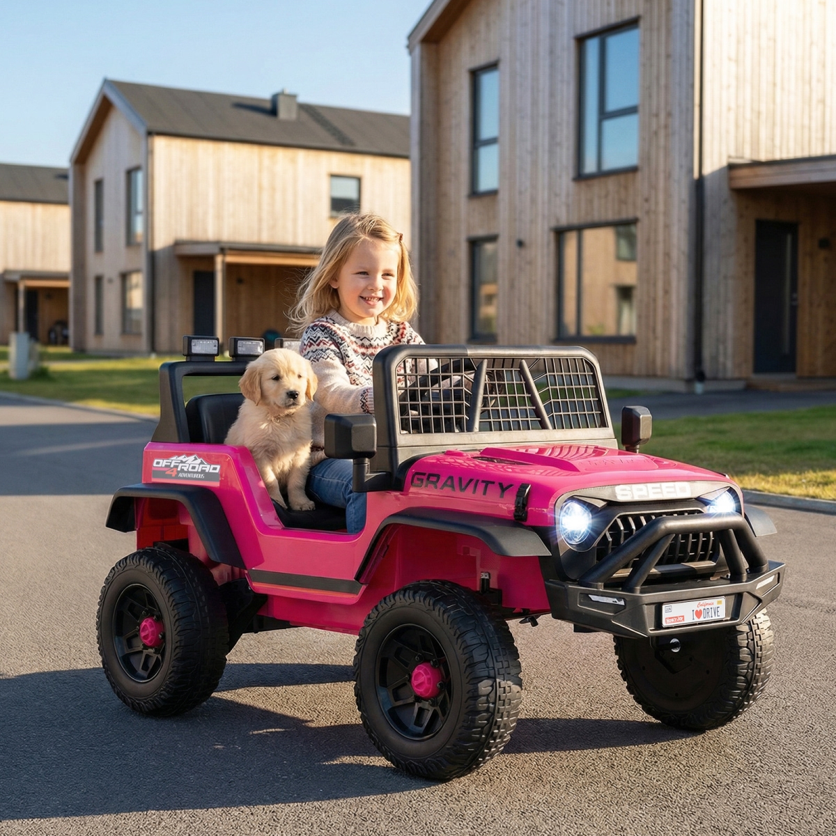 TQ10455US-MH 24V Ride on Car for Kids with Parent Remote Control & Music - Pink