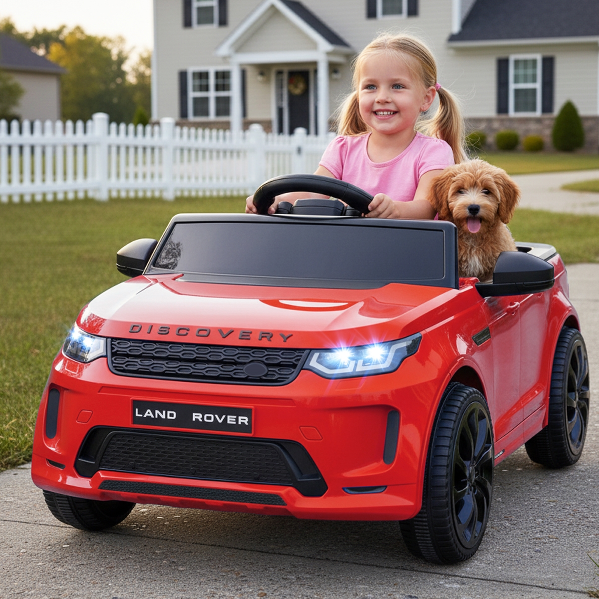 TQ10494US-RE Licensed Land Rover Kids Ride on Car 12V Battery Powered Kids Electric Car - Red