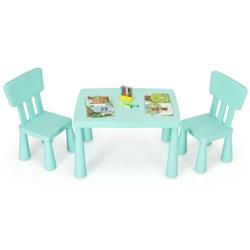 Picture of Total Tactic HW66810GN Toddler Multi Activity Play Dining Study Kids Table & Chair Set&#44; Green - 3 Piece