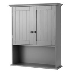 HW66930GR Wall Mount Bathroom Storage Cabinet, Gray