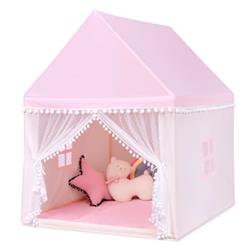 Picture of Total Tactic HW67015PI Kids Play Large Playhouse Children Play Castle Fairy Tent Gift with Mat, Pink