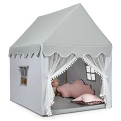 Picture of Total Tactic HW67016GR Kids Large Play Castle Fairy Tent with Mat, Gray