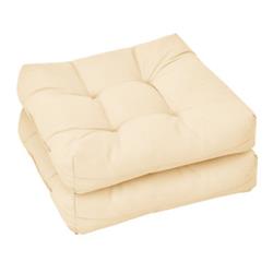 HW67234BE 21 x 21 in. Patio Chair Seat Cushion Pads for Indoor & Outdoor, Beige